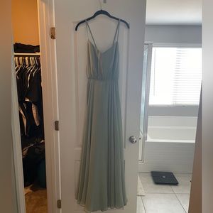 Revelry Kaia Chiffon Dress Sage Size 8